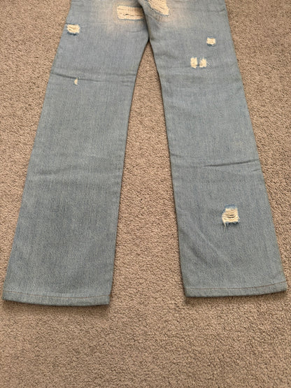 SS06 Dior Homme by Hedi Slimane Crash Distressed Denim Jeans