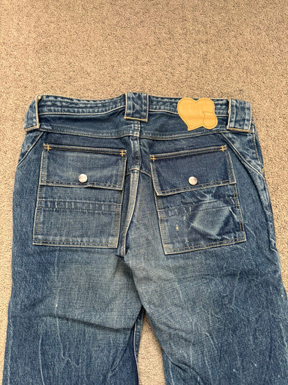 AW09 Number (N)ine Paint Cargo Bush Crying Heart Denim Jeans