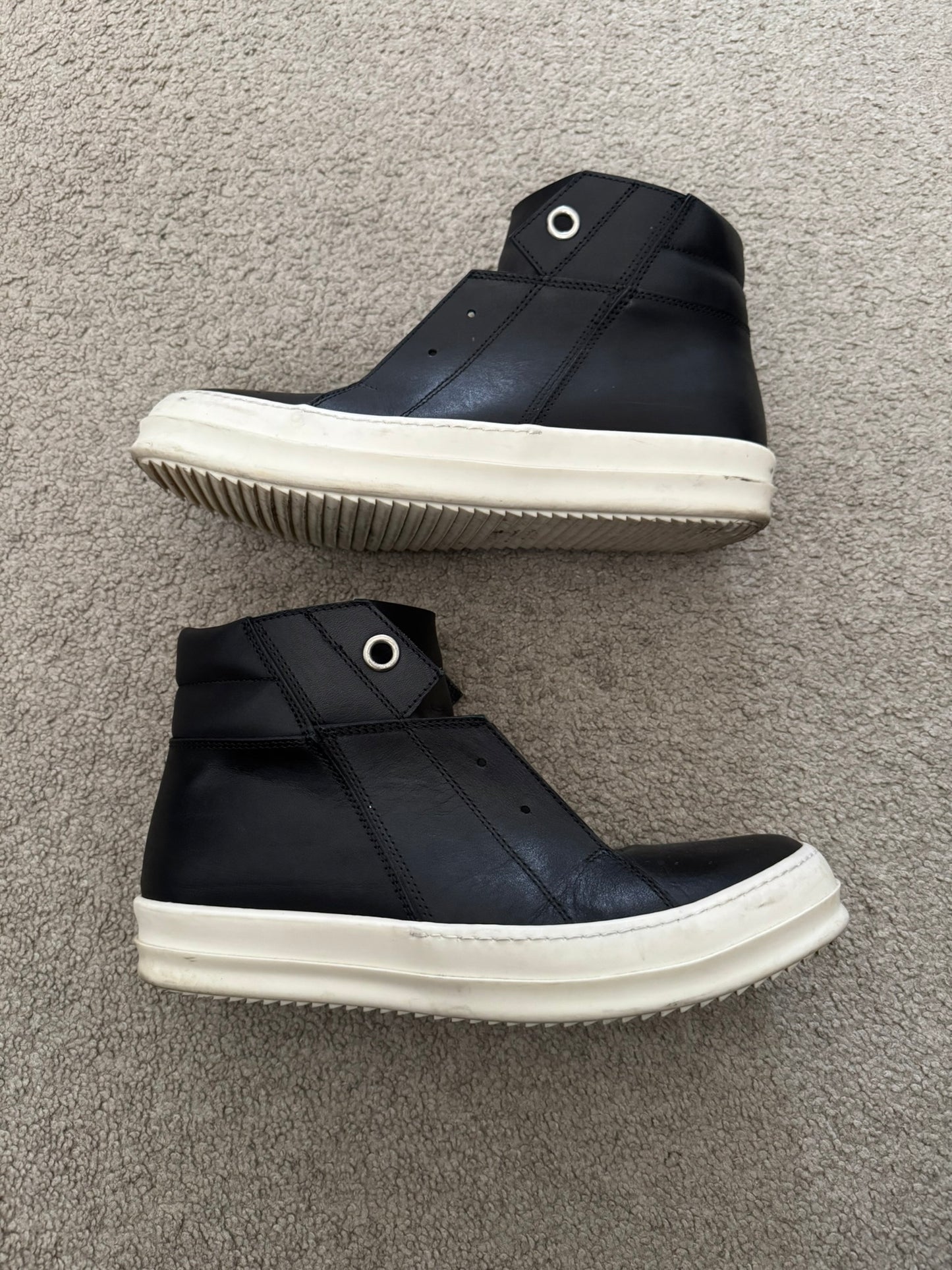 SS16 Rick Owens Mainline Leather Island Dunk Sneaker