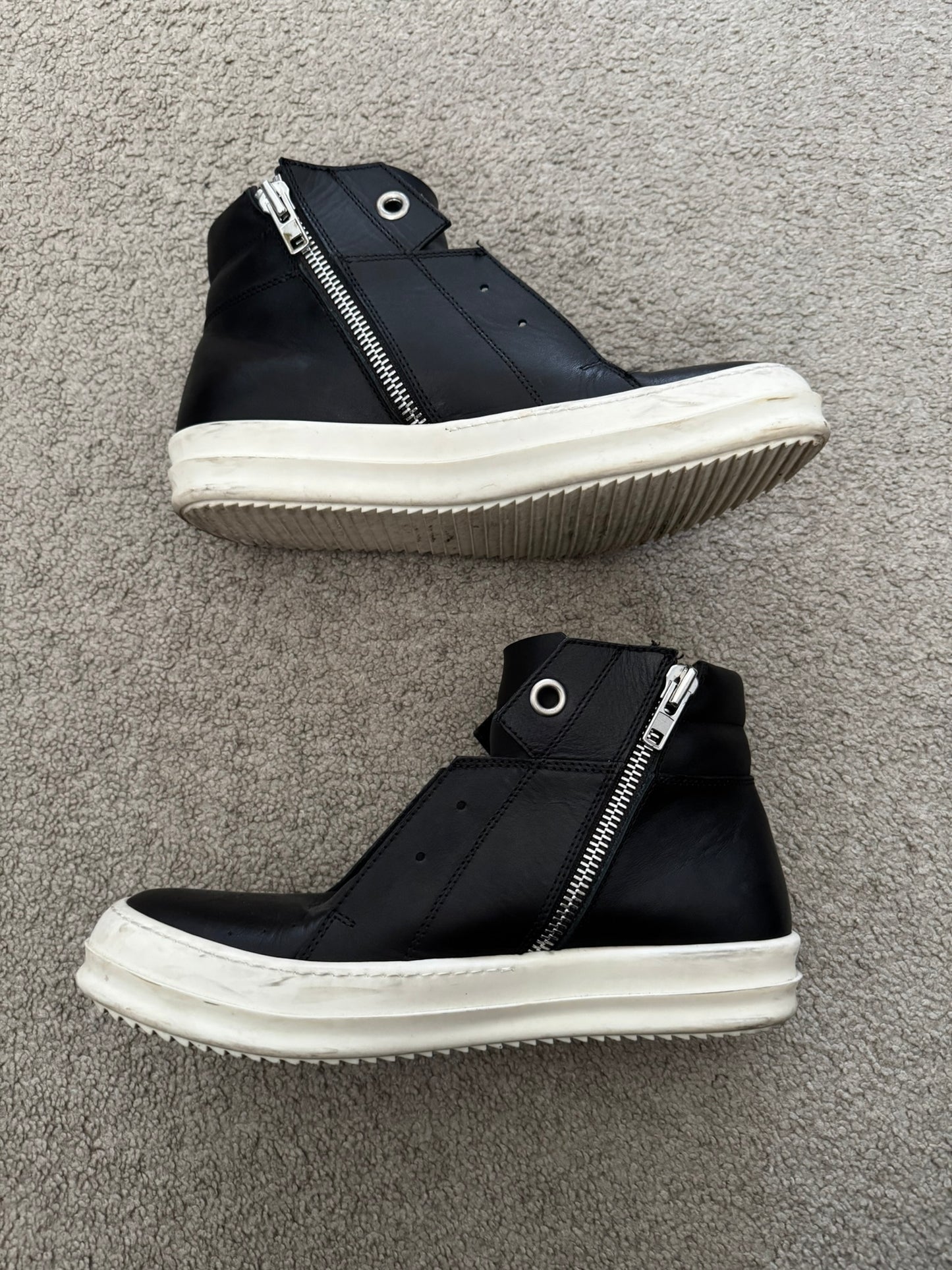 SS16 Rick Owens Mainline Leather Island Dunk Sneaker