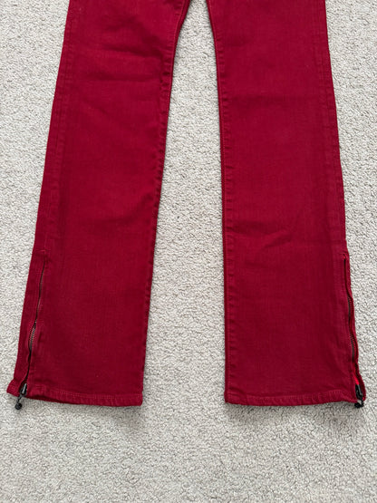 SS05 Number (N)ine "Nightcrawler" Belted Zipper Denim Jeans