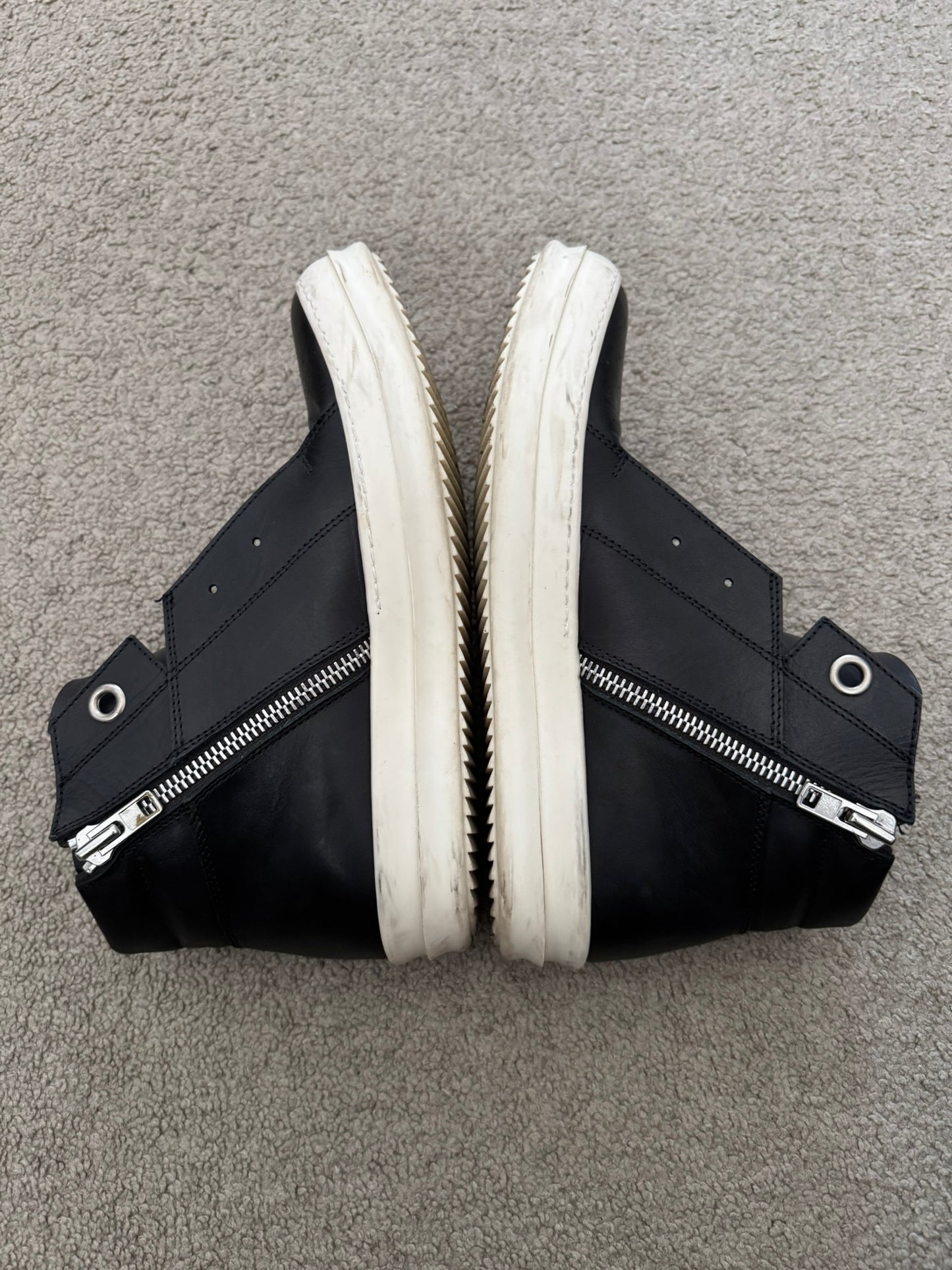 SS16 Rick Owens Mainline Leather Island Dunk Sneaker