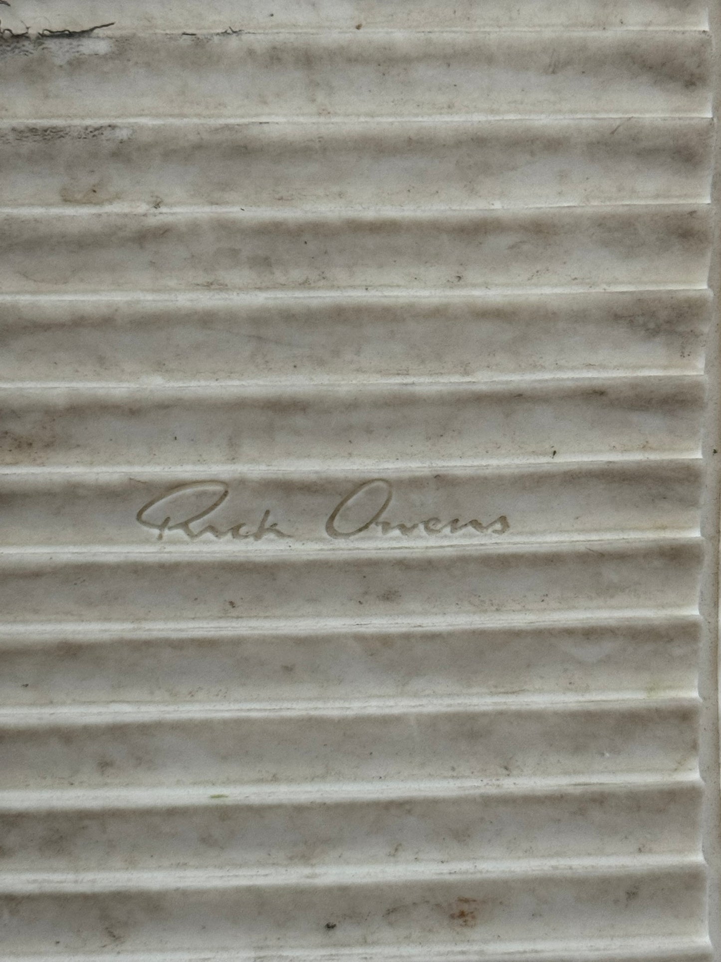 SS16 Rick Owens Mainline Leather Island Dunk Sneaker