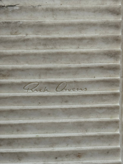 SS16 Rick Owens Mainline Leather Island Dunk Sneaker