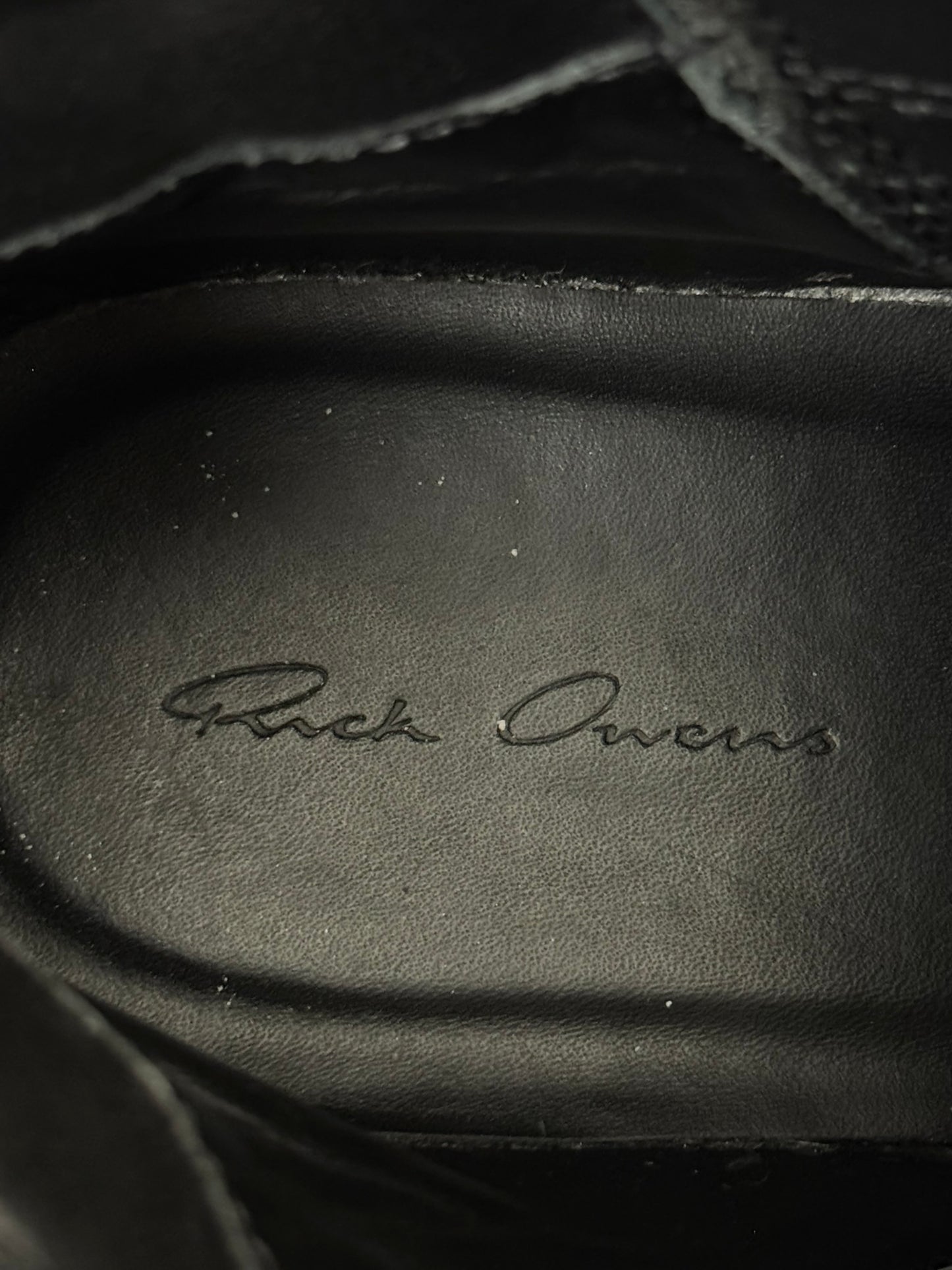 SS16 Rick Owens Mainline Leather Island Dunk Sneaker