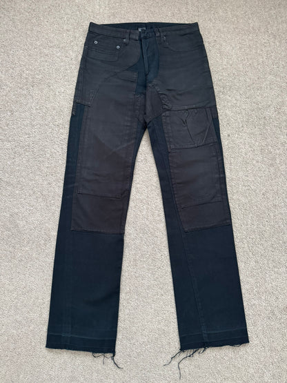 AW07 Dior Homme by Hedi Slimane "Navigate" Patchwork Denim Jeans