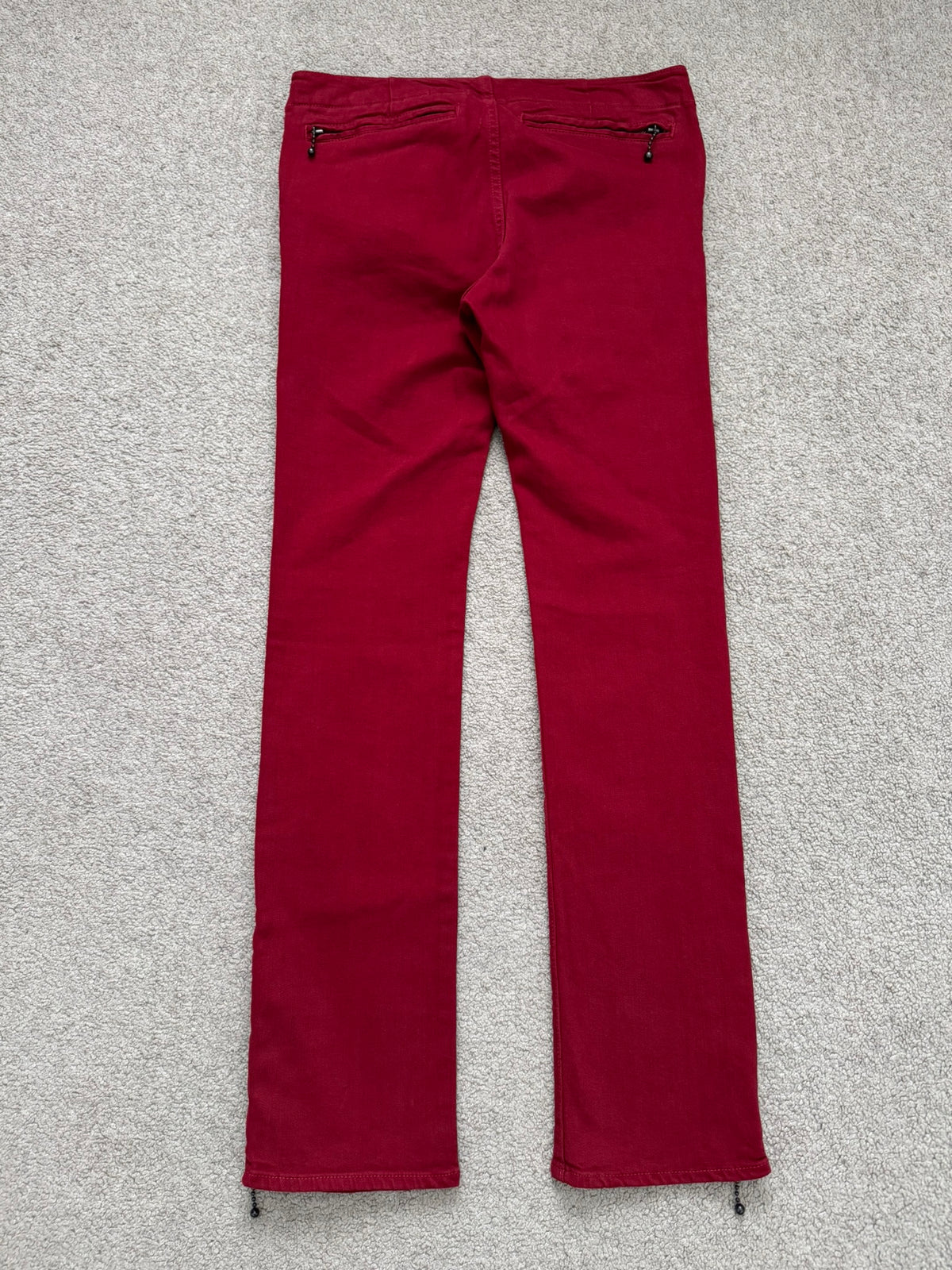 SS05 Number (N)ine "Nightcrawler" Belted Zipper Denim Jeans