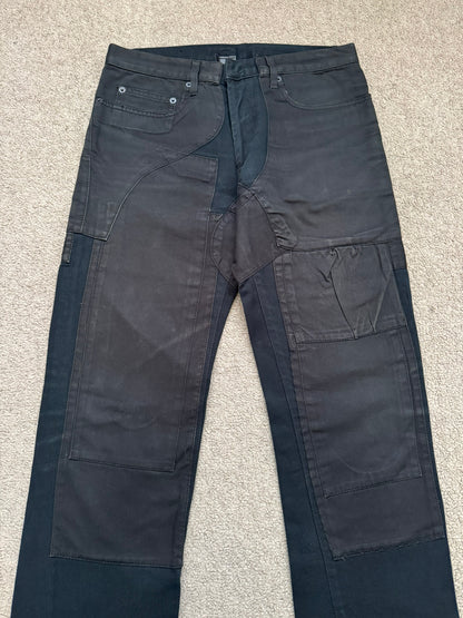 AW07 Dior Homme by Hedi Slimane "Navigate" Patchwork Denim Jeans
