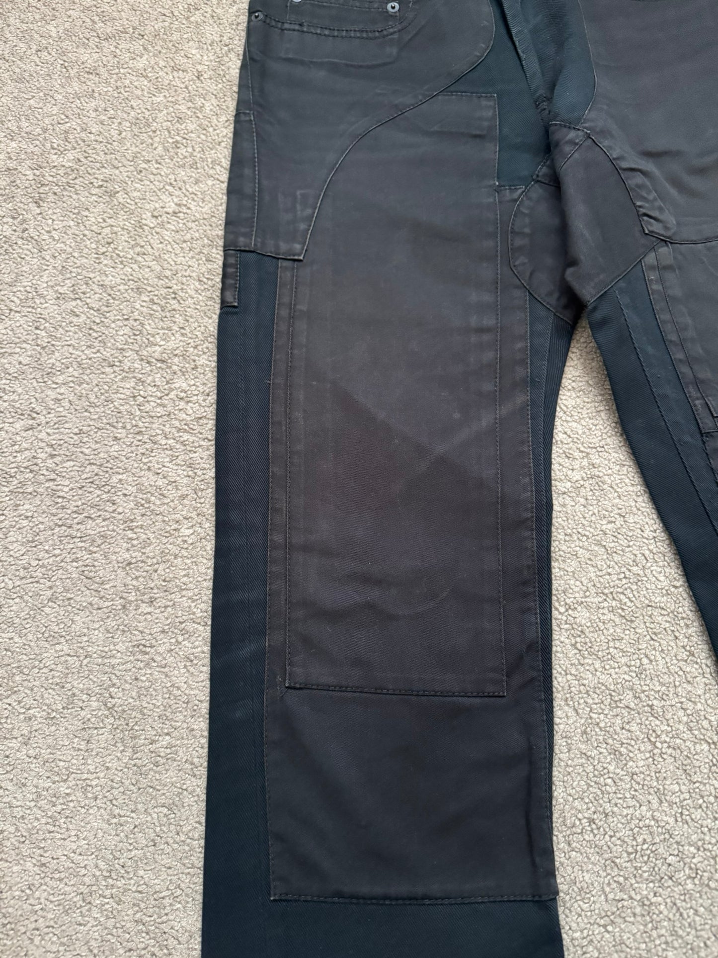 AW07 Dior Homme by Hedi Slimane "Navigate" Patchwork Denim Jeans