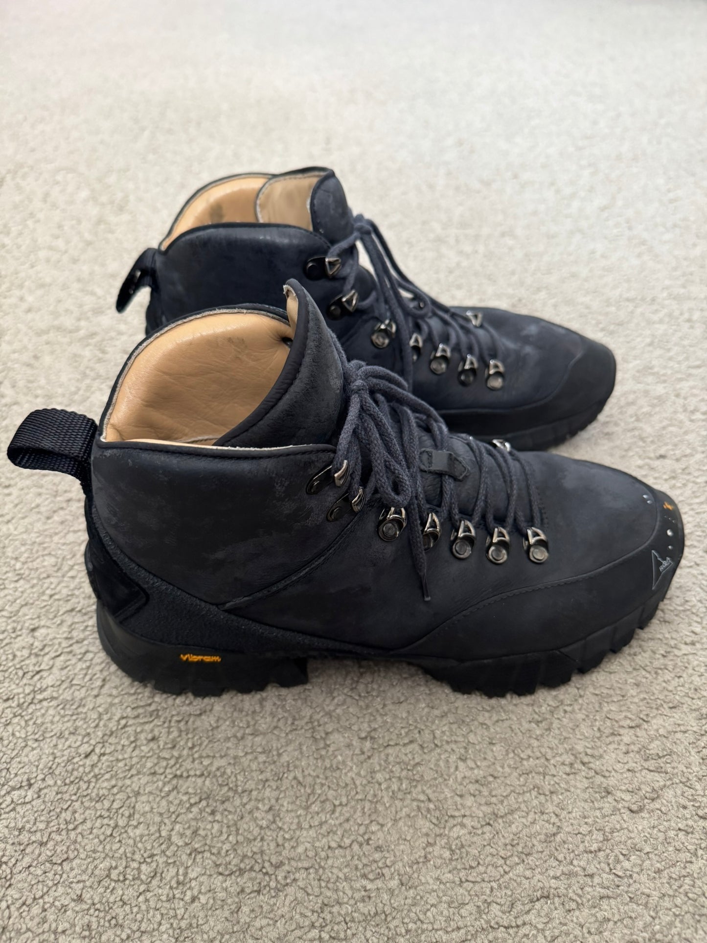 ROA Paint Splatter Andreas Leather Lace Up Hiking Boots