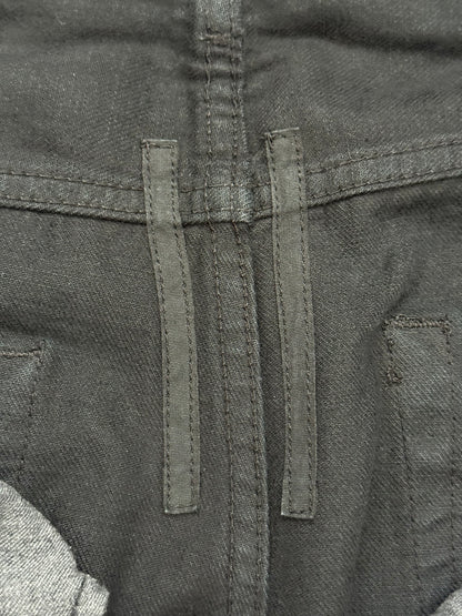 FW14 Rick Owens DRKSHDW Coated Wax Detroit Cut Denim Jeans