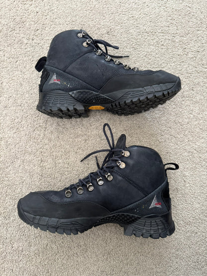 ROA Paint Splatter Andreas Leather Lace Up Hiking Boots