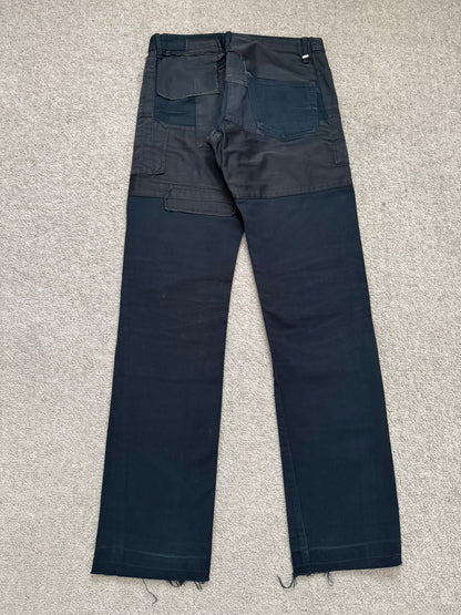 AW07 Dior Homme by Hedi Slimane "Navigate" Patchwork Denim Jeans