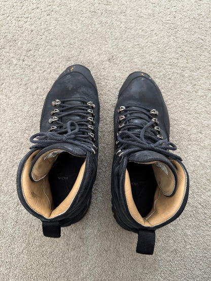 ROA Paint Splatter Andreas Leather Lace Up Hiking Boots