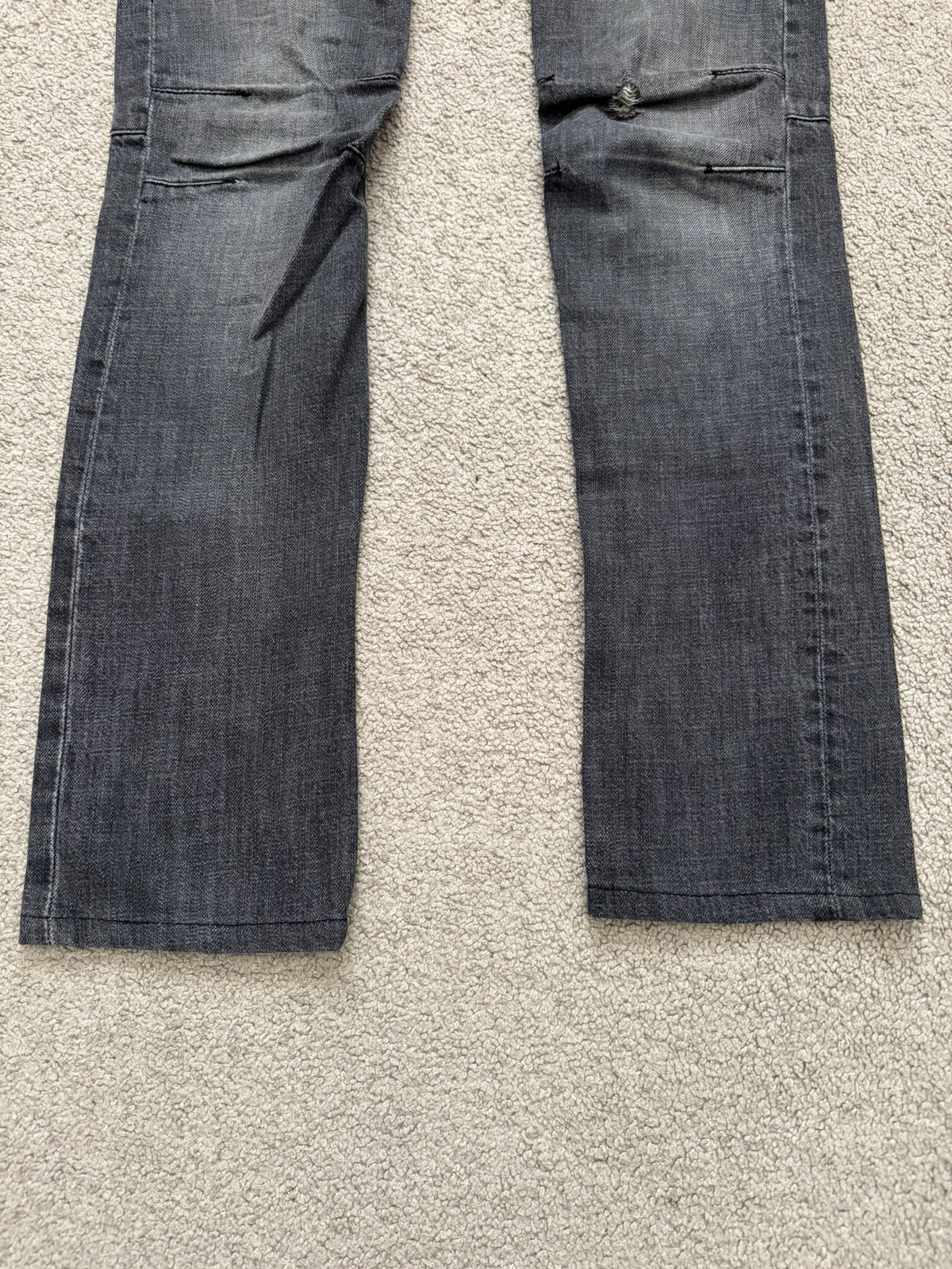 FW11 Balmain by Christophe Decarnin 4 Zip Biker Denim Jeans