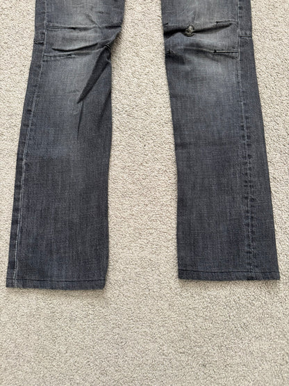 FW11 Balmain by Christophe Decarnin 4 Zip Biker Denim Jeans