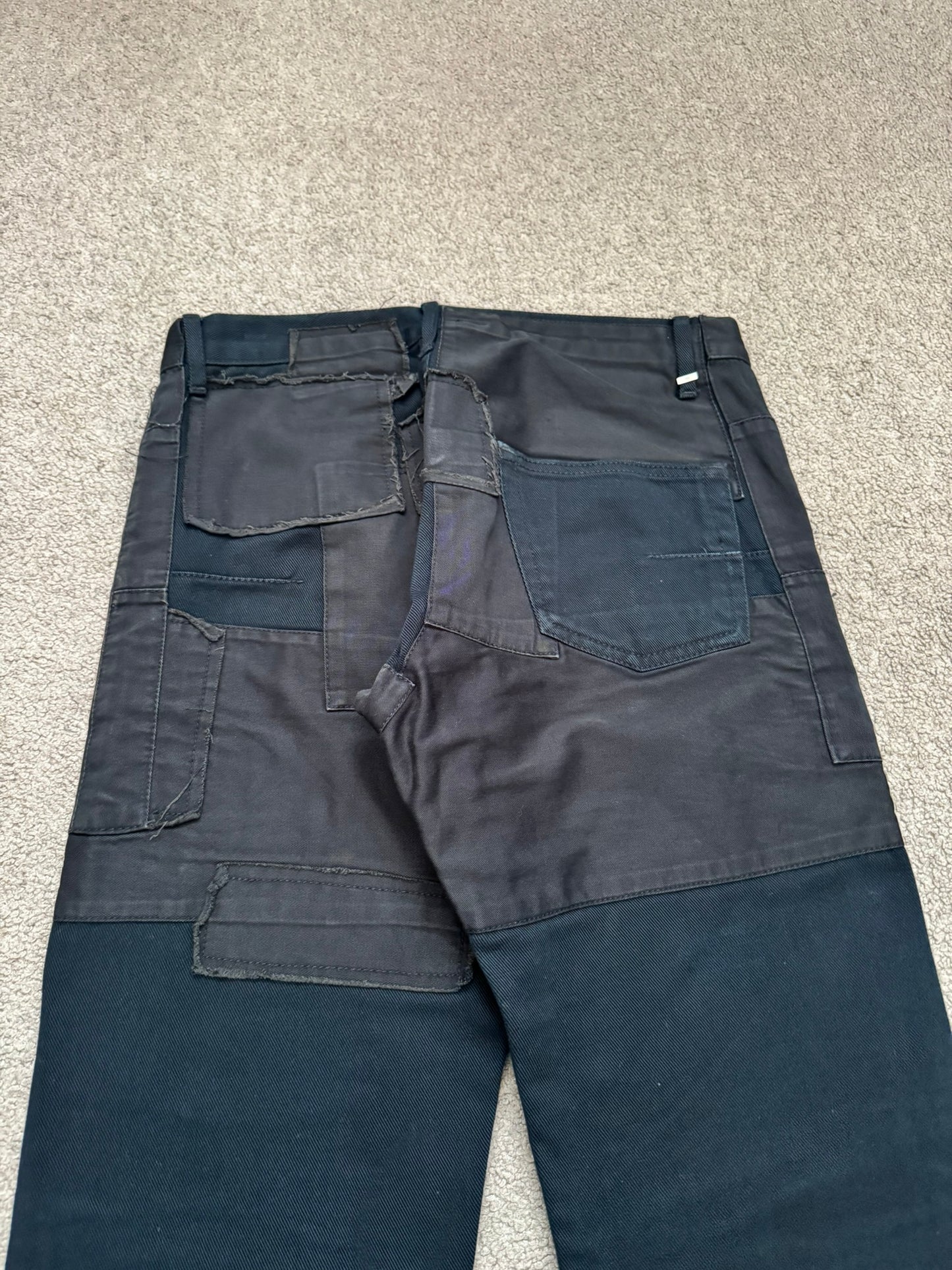 AW07 Dior Homme by Hedi Slimane "Navigate" Patchwork Denim Jeans