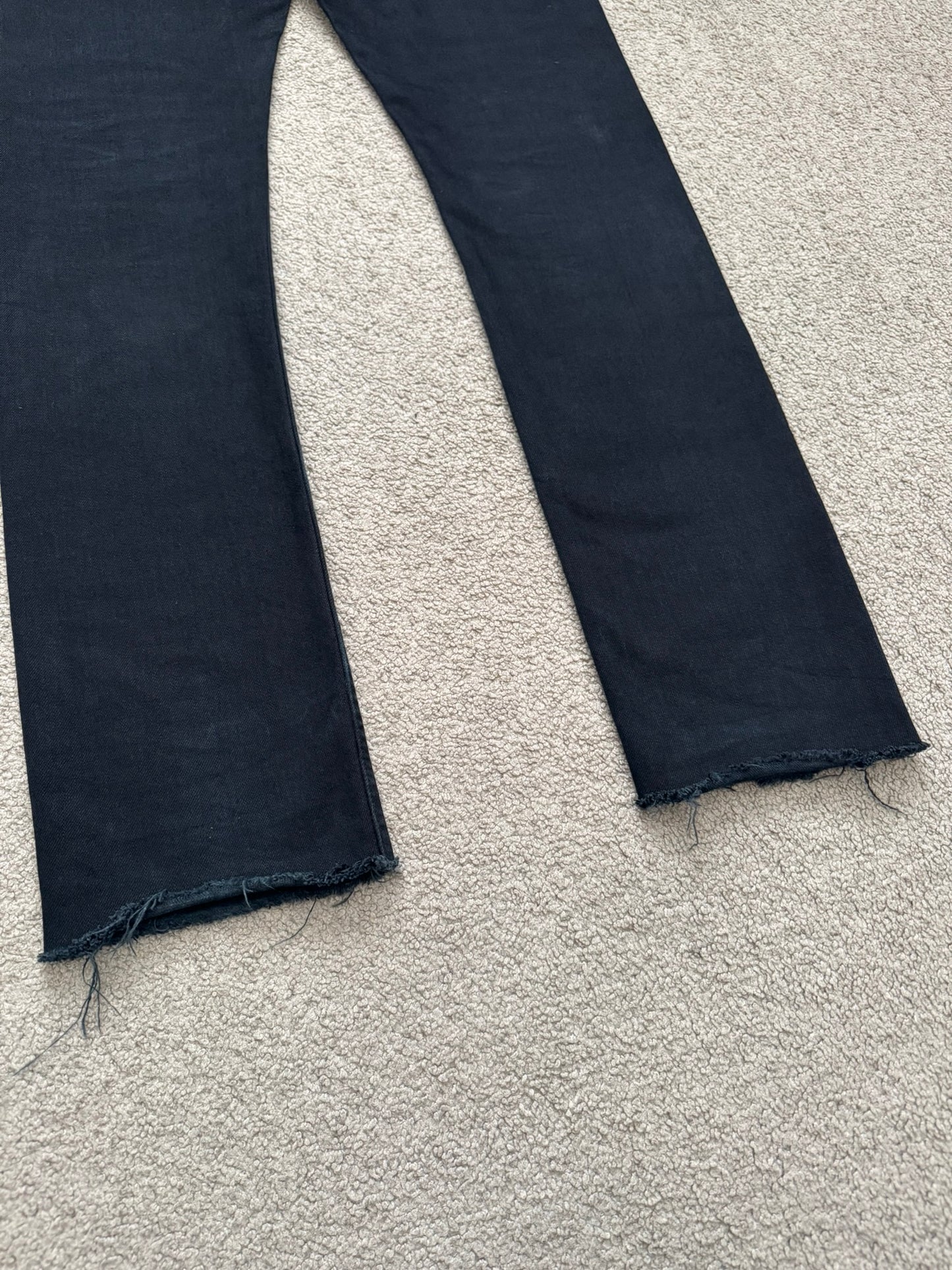 FW14 Rick Owens DRKSHDW Coated Wax Detroit Cut Denim Jeans