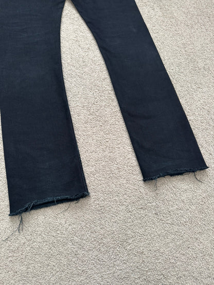 FW14 Rick Owens DRKSHDW Coated Wax Detroit Cut Denim Jeans
