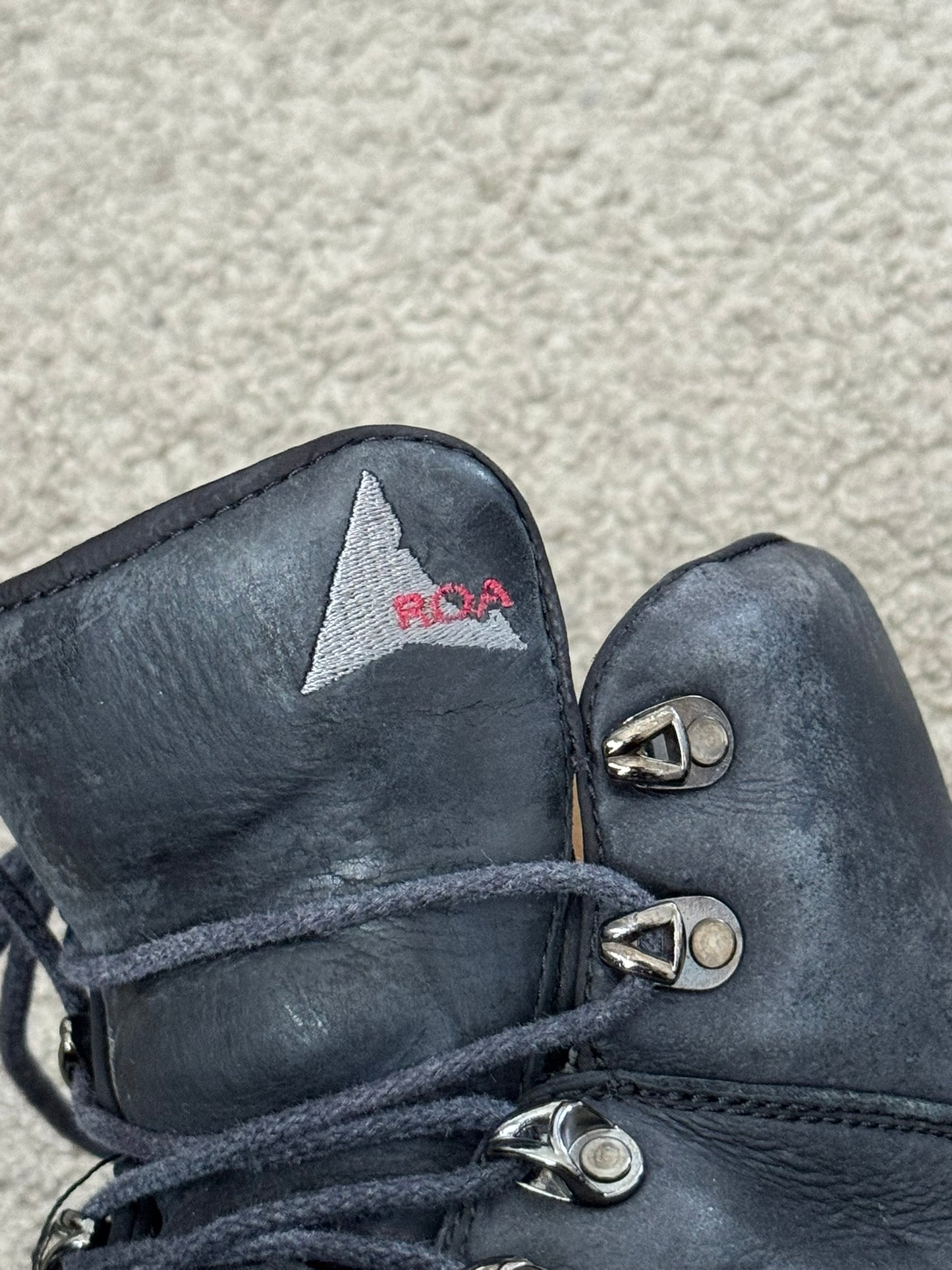 ROA Paint Splatter Andreas Leather Lace Up Hiking Boots