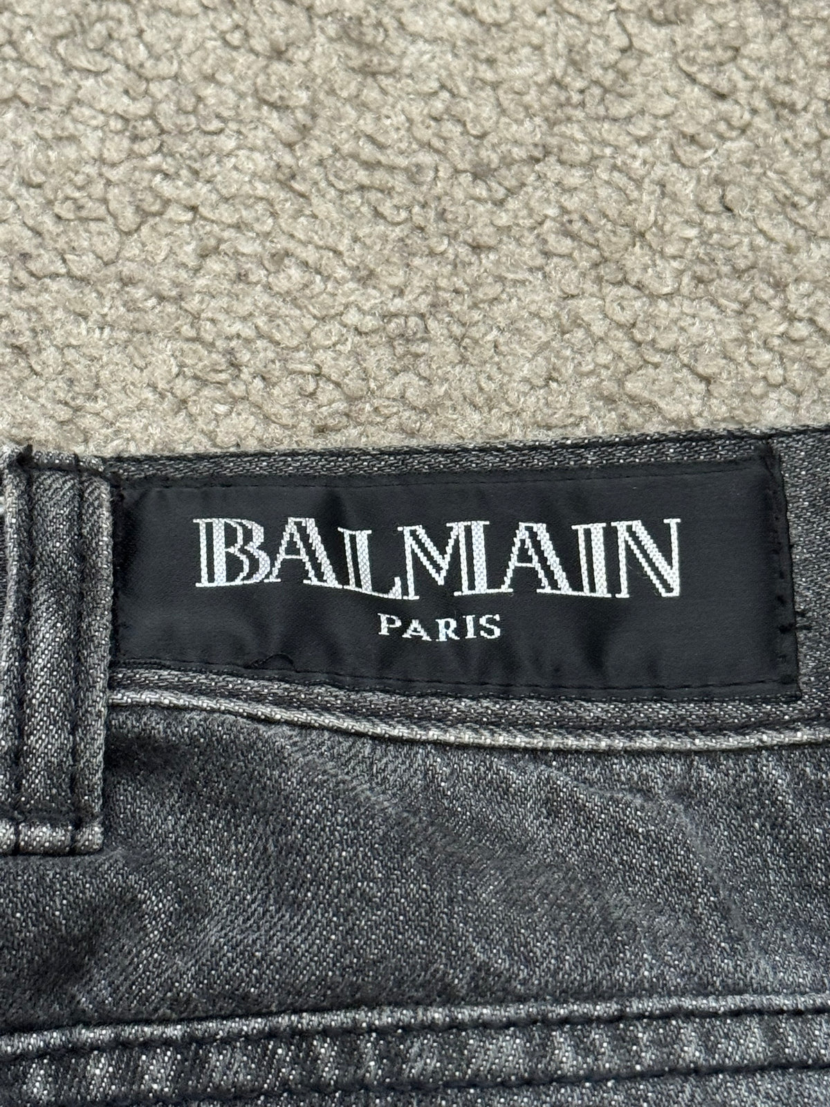 FW11 Balmain by Christophe Decarnin 4 Zip Biker Denim Jeans