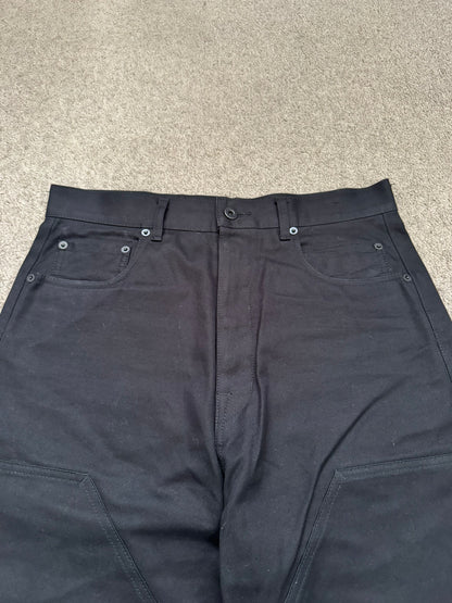 FW24 Rick Owens DRKSHDW MIJ Double Knee Geth Cut Denim Jeans