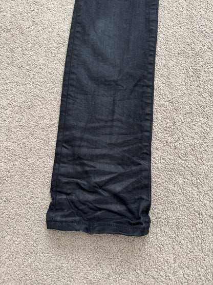 FW15 Saint Laurent by Hedi Slimane "Nightrider" Black Wax D02 Denim Jeans