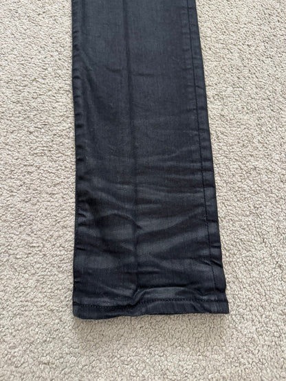 FW15 Saint Laurent by Hedi Slimane "Nightrider" Black Wax D02 Denim Jeans