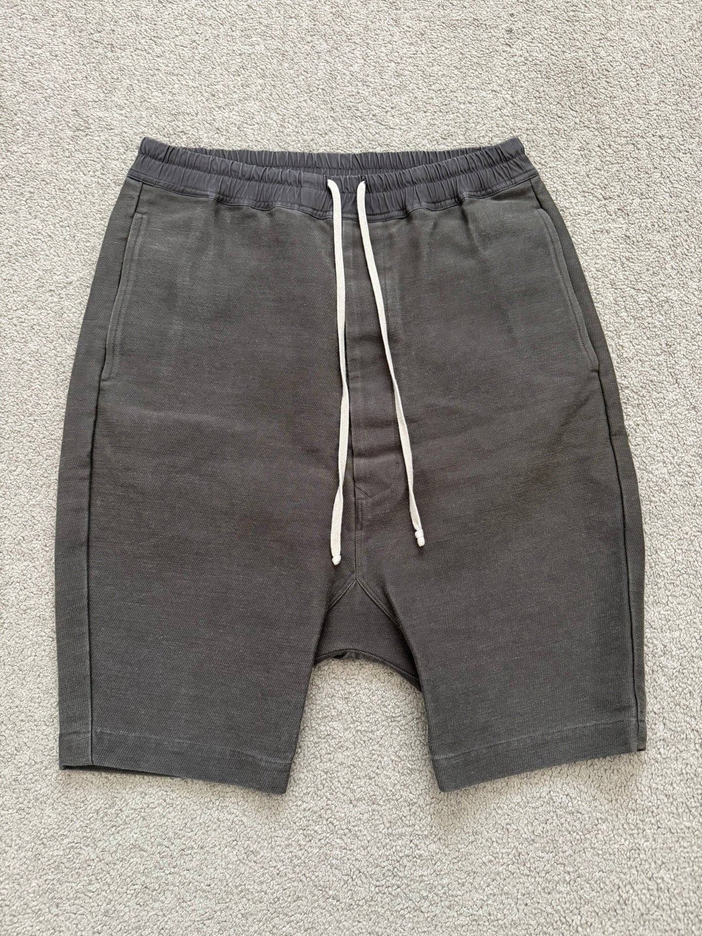 FW15 Rick Owens Runway "Sphinx" Dark Dust Woven Pods Shorts