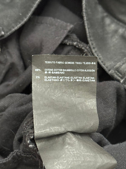 FW15 Saint Laurent by Hedi Slimane "Nightrider" Black Wax D02 Denim Jeans