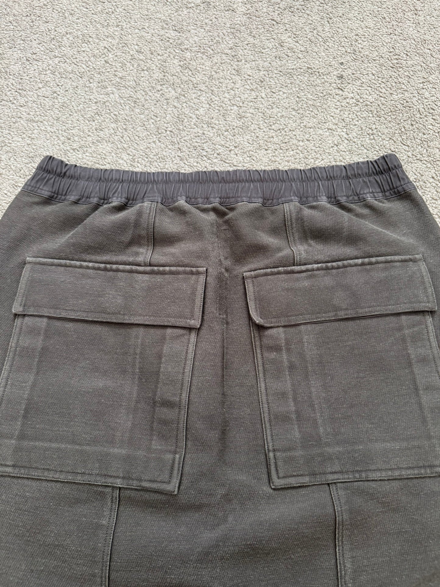 FW15 Rick Owens Runway "Sphinx" Dark Dust Woven Pods Shorts