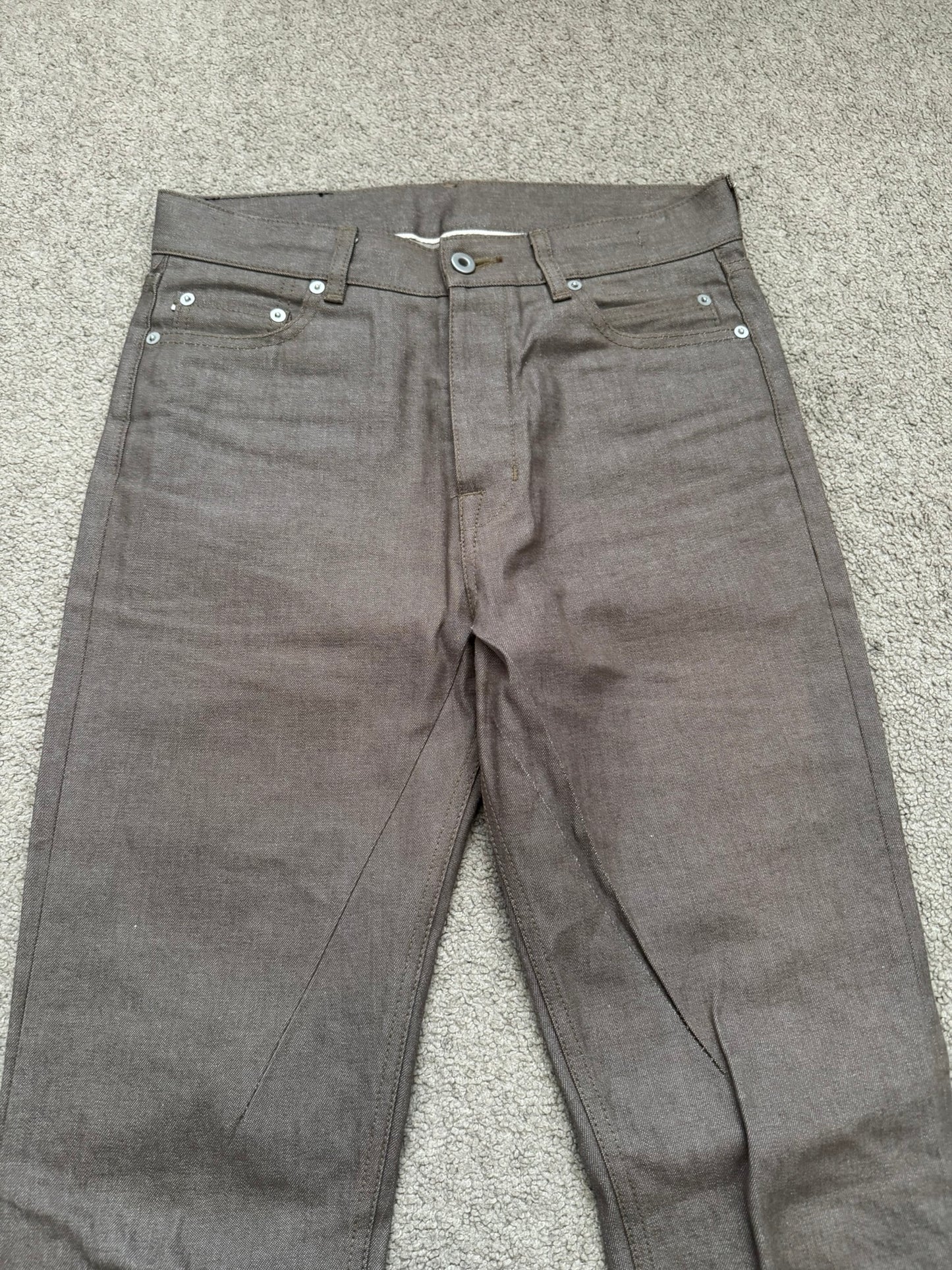 FW23 Rick Owens DRKSHDW MIJ Selvedge Jim Bootcut Denim Jeans