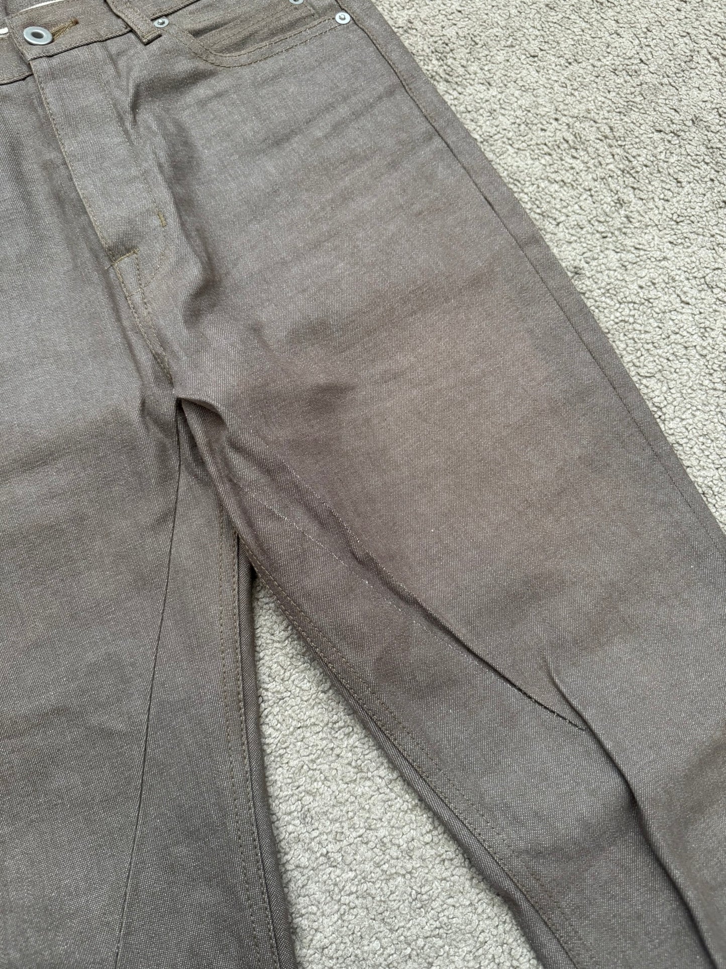 FW23 Rick Owens DRKSHDW MIJ Selvedge Jim Bootcut Denim Jeans