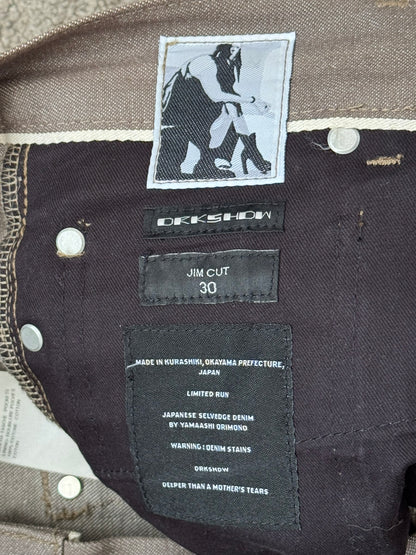 FW23 Rick Owens DRKSHDW MIJ Selvedge Jim Bootcut Denim Jeans