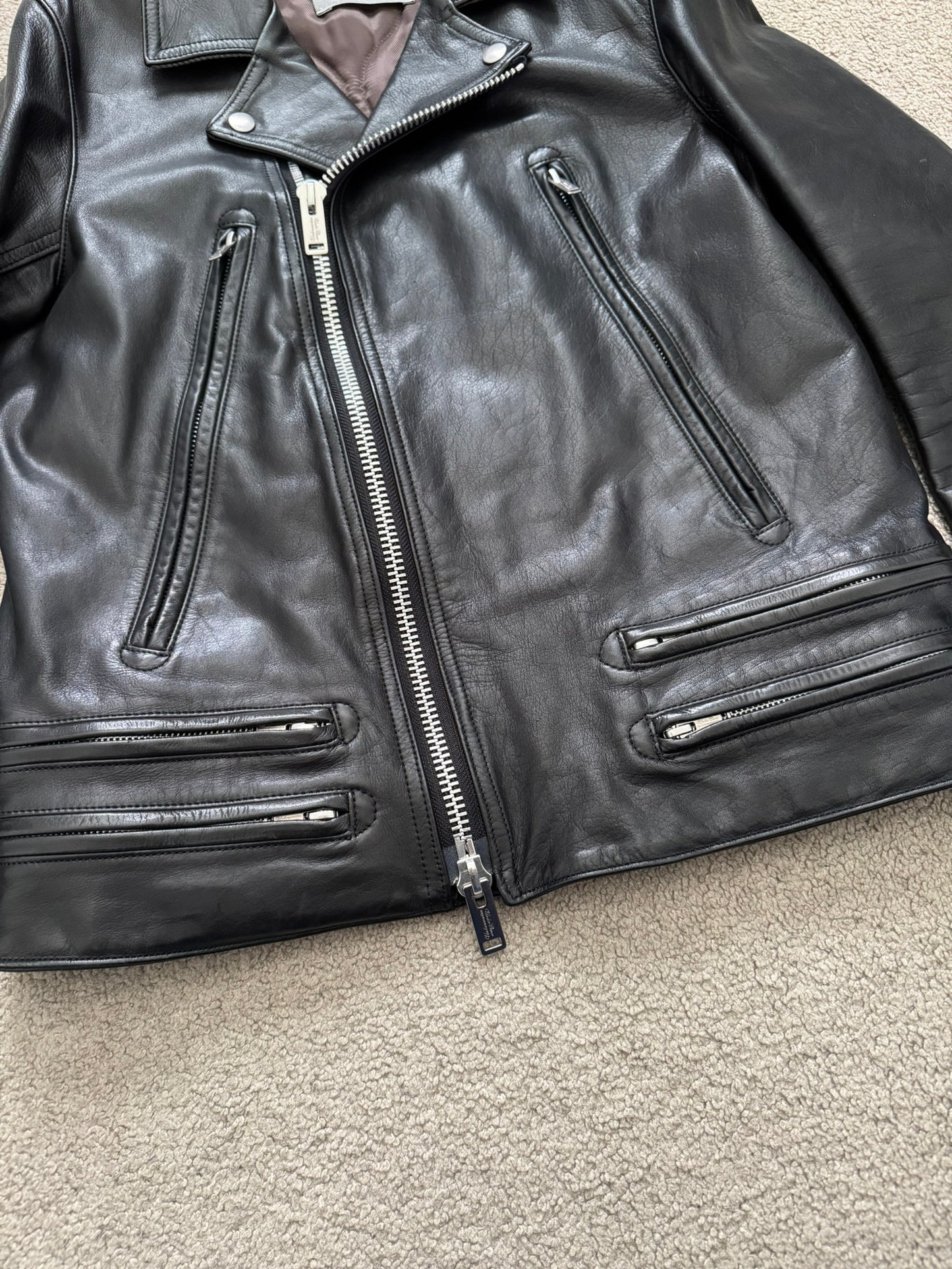 FW13 Undercover "Anatomicouture" Biker/Rider Leather Jacket