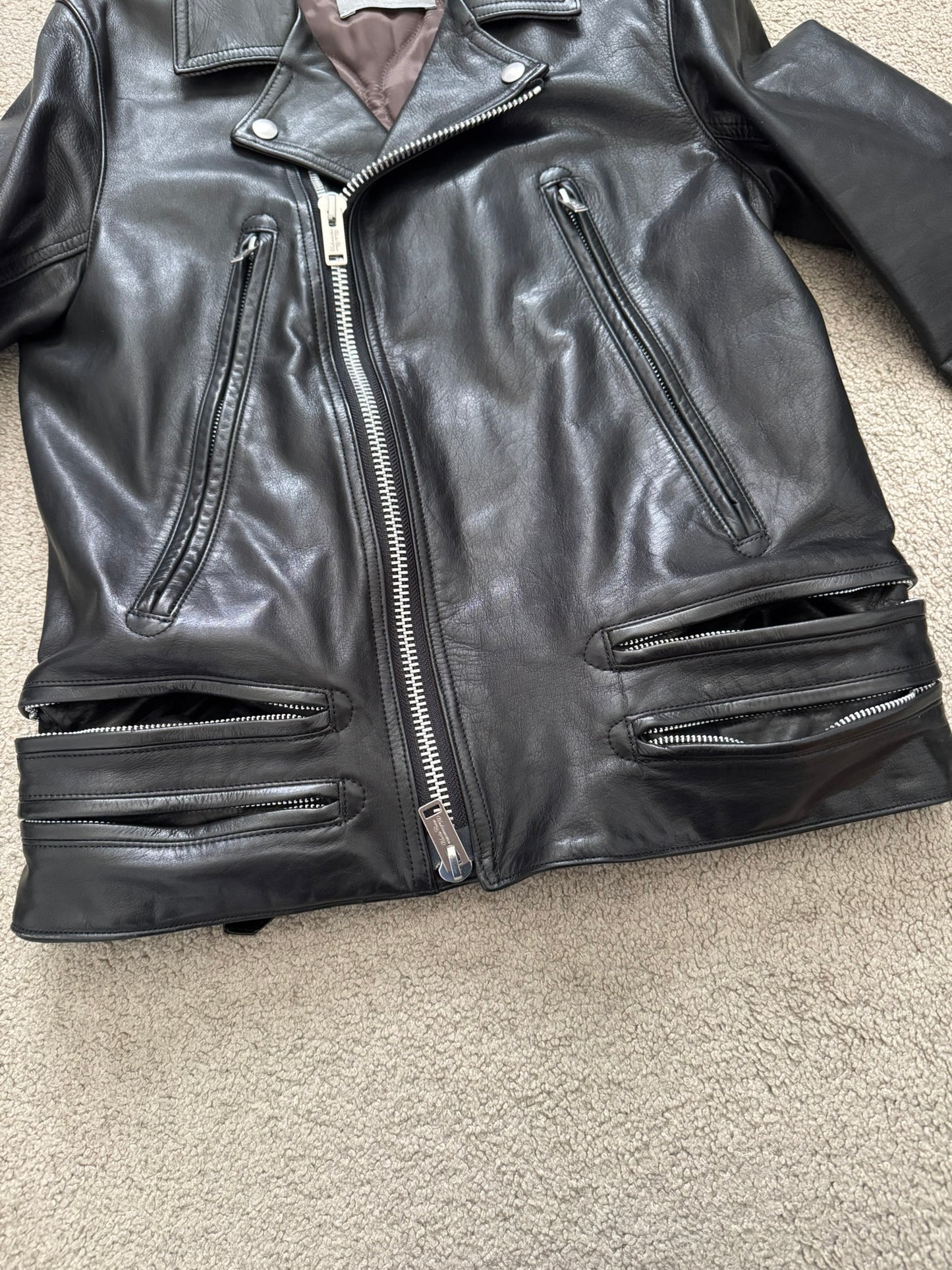 FW13 Undercover "Anatomicouture" Biker/Rider Leather Jacket