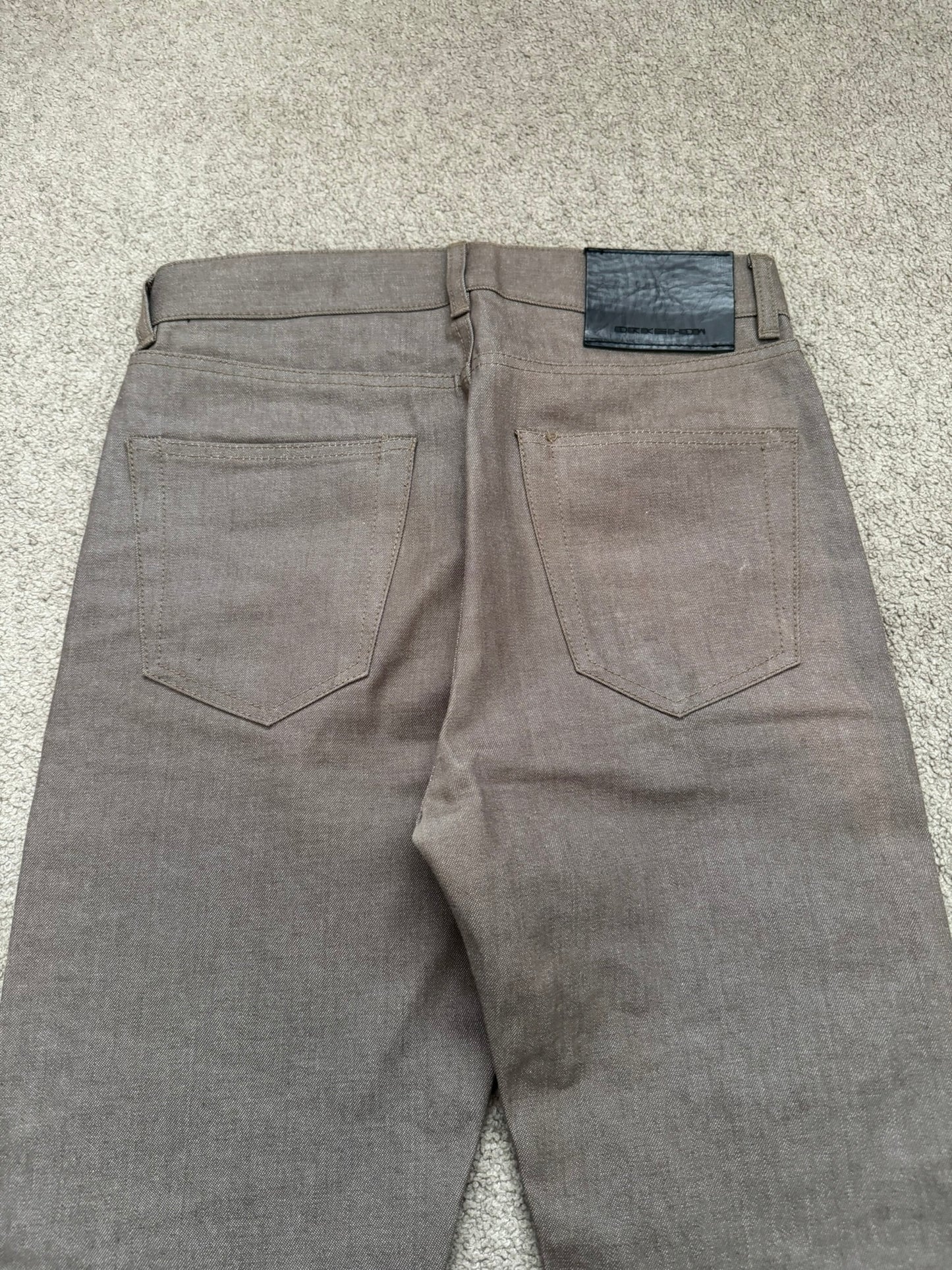 FW23 Rick Owens DRKSHDW MIJ Selvedge Jim Bootcut Denim Jeans