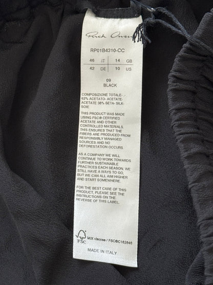 SS22 Rick Owens Mainline "Fogachine" Silk Bela Boxer Shorts