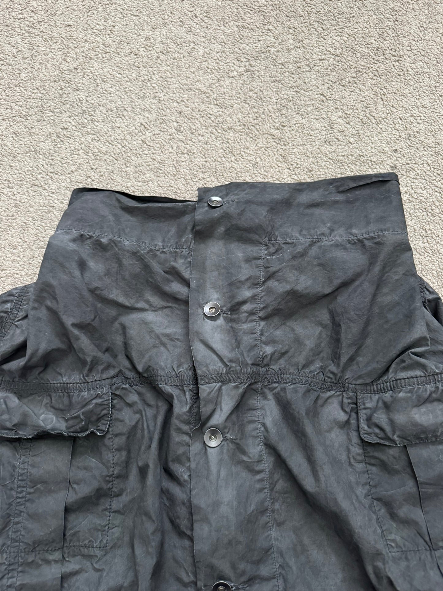 SS09 Rick Owens DRKSHDW "Strutter" High Neck Cropped Jacket