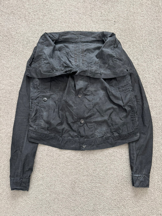 SS09 Rick Owens DRKSHDW "Strutter" High Neck Cropped Jacket