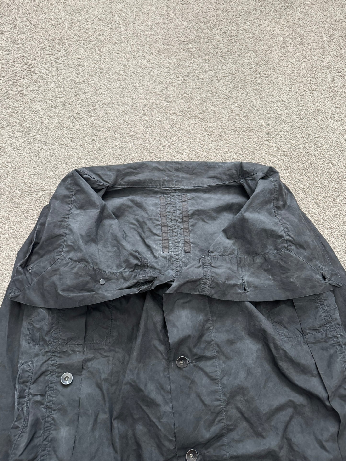SS09 Rick Owens DRKSHDW "Strutter" High Neck Cropped Jacket