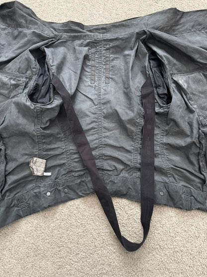 SS09 Rick Owens DRKSHDW "Strutter" High Neck Cropped Jacket