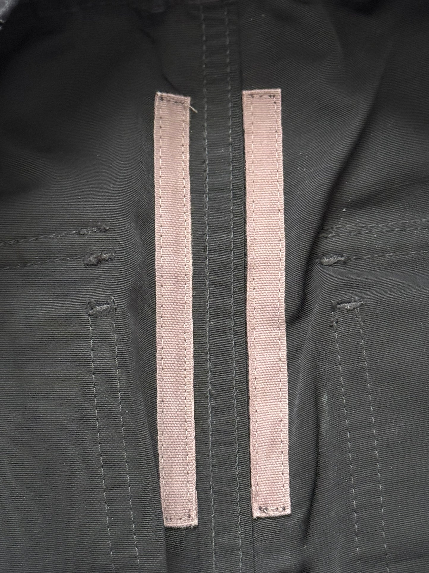 SS17 Rick Owens DRKSHDW Black Nylon Creatch Cargo Pants