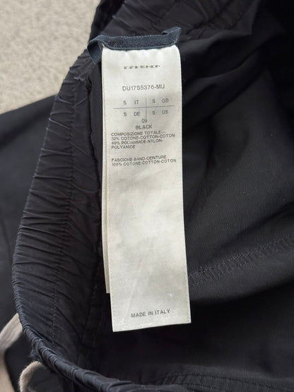 SS17 Rick Owens DRKSHDW Black Nylon Creatch Cargo Pants
