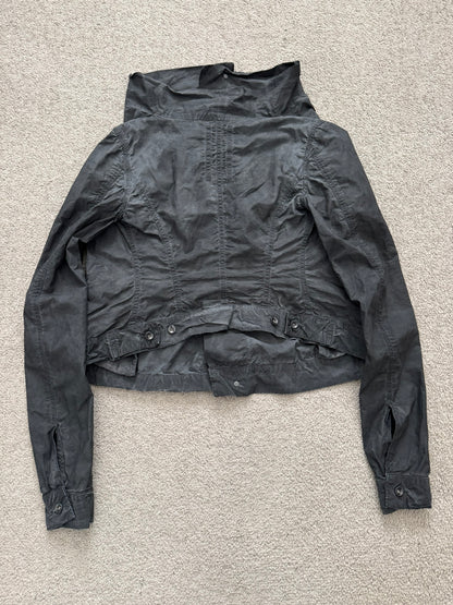 SS09 Rick Owens DRKSHDW "Strutter" High Neck Cropped Jacket