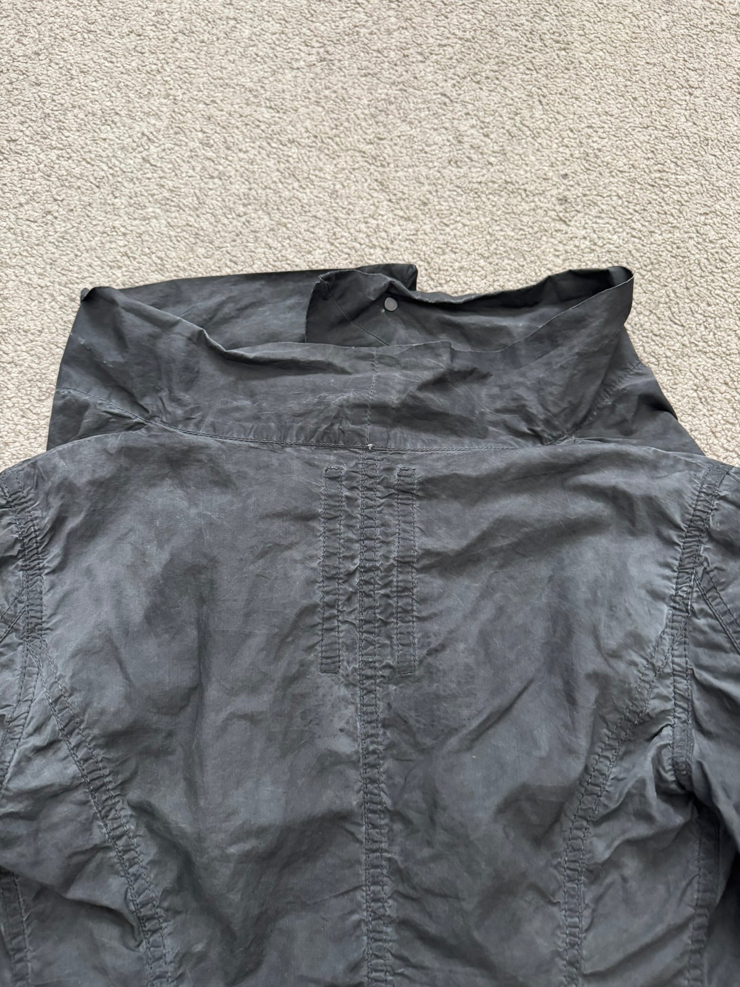 SS09 Rick Owens DRKSHDW "Strutter" High Neck Cropped Jacket
