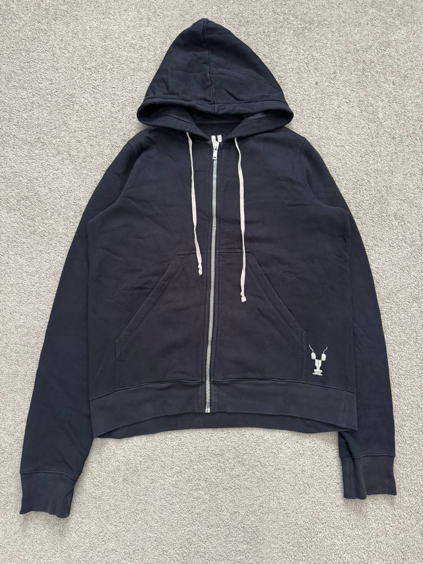 FW17 Rick Owens DRKSHDW "Gym Logo" Felpa Jason Zip Up Hoodie