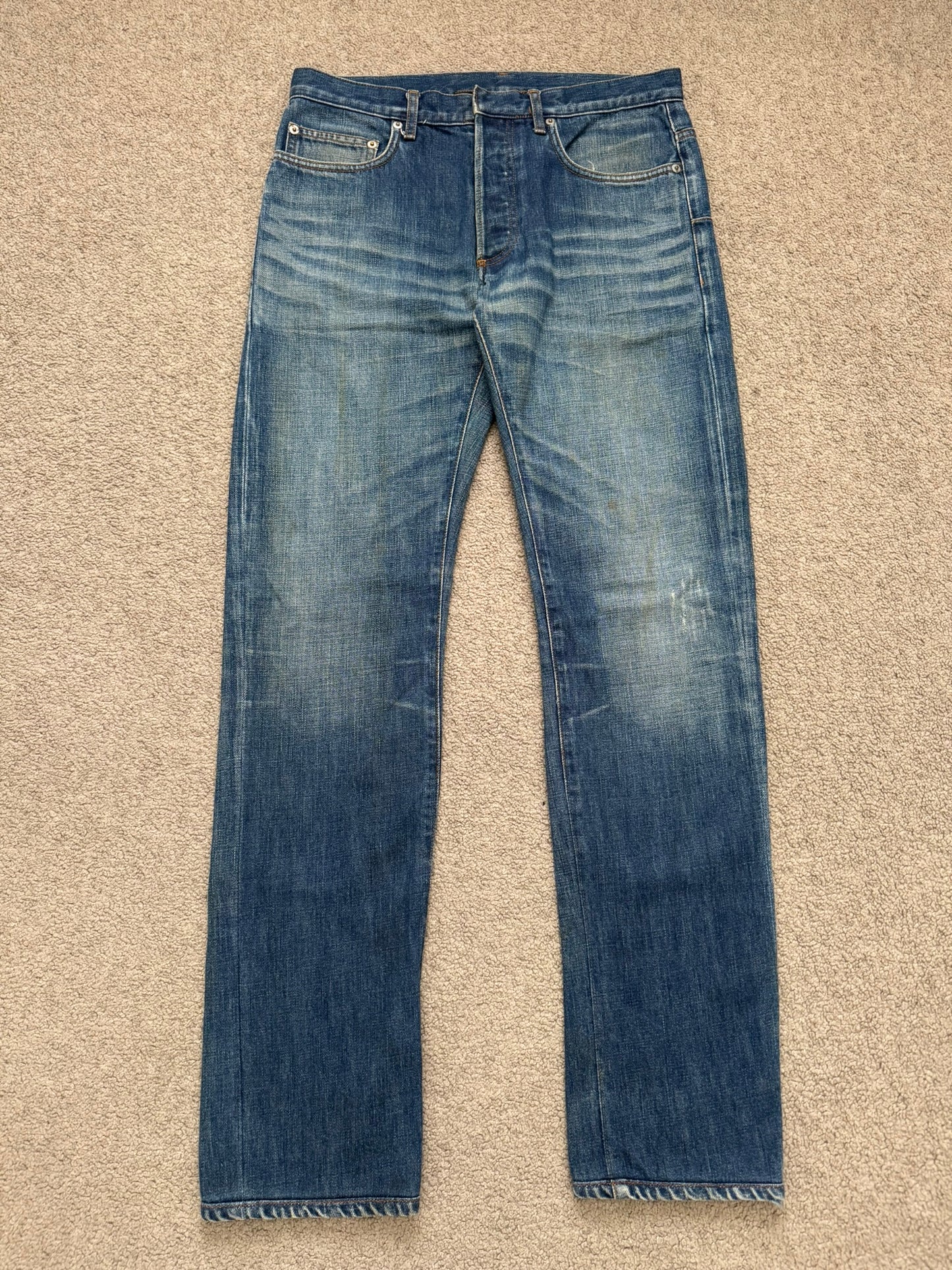 Dior Homme by Kris Van Assche MIJ Clawmark Washed Denim Jeans