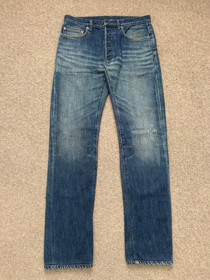 Dior Homme by Kris Van Assche MIJ Clawmark Washed Denim Jeans