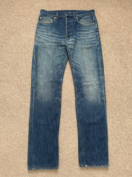 Dior Homme by Kris Van Assche MIJ Clawmark Washed Denim Jeans